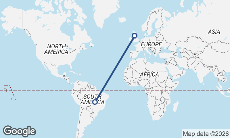 Brazil to United Kingdom