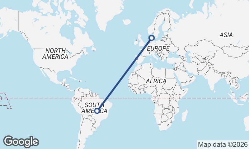 Brazil to Denmark