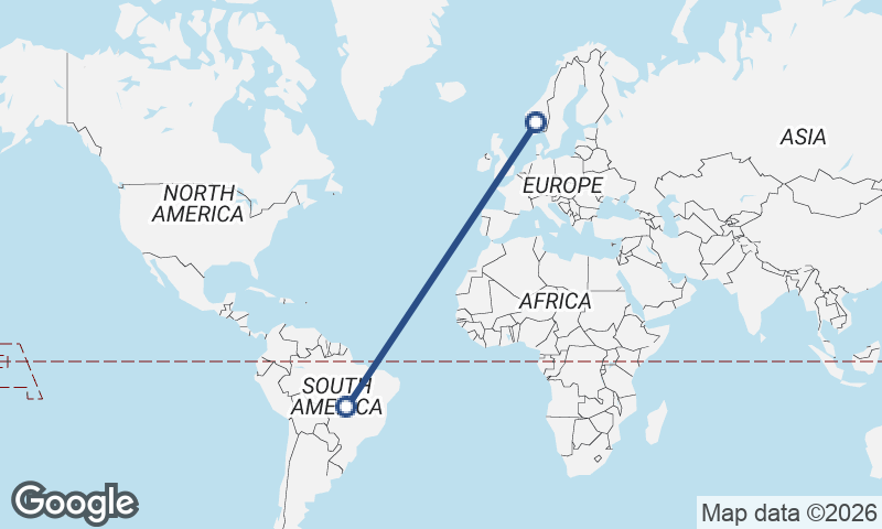 Brazil to Norway
