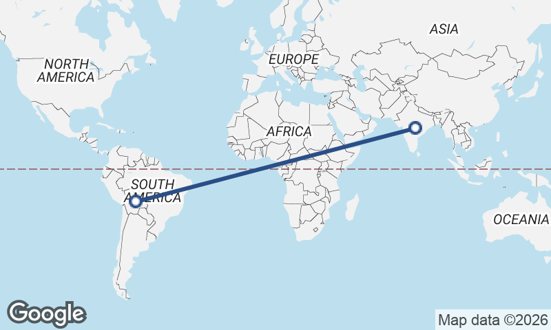 Bolivia to India