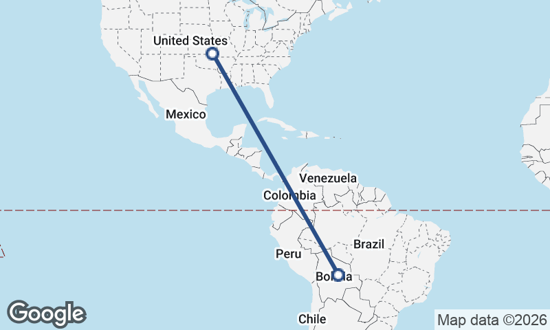 Bolivia to United States