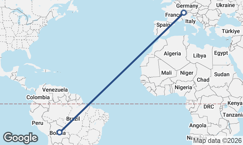 Bolivia to Switzerland