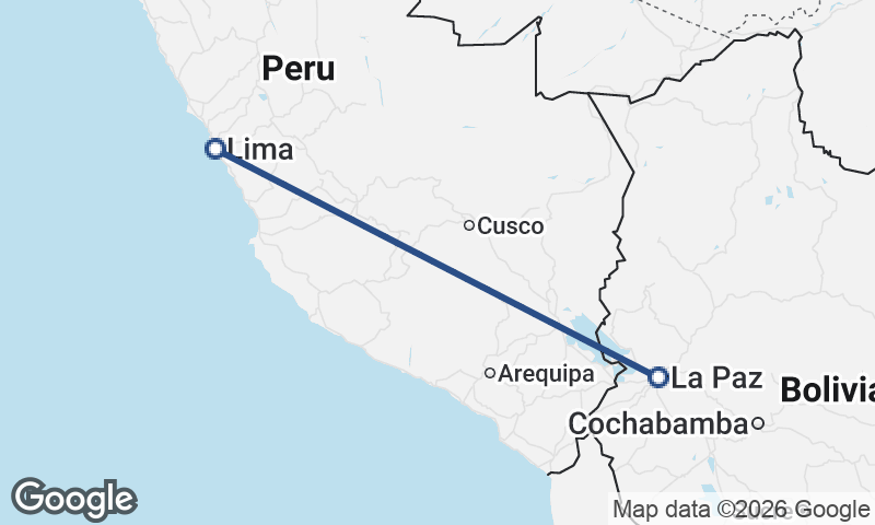 La Paz to Lima