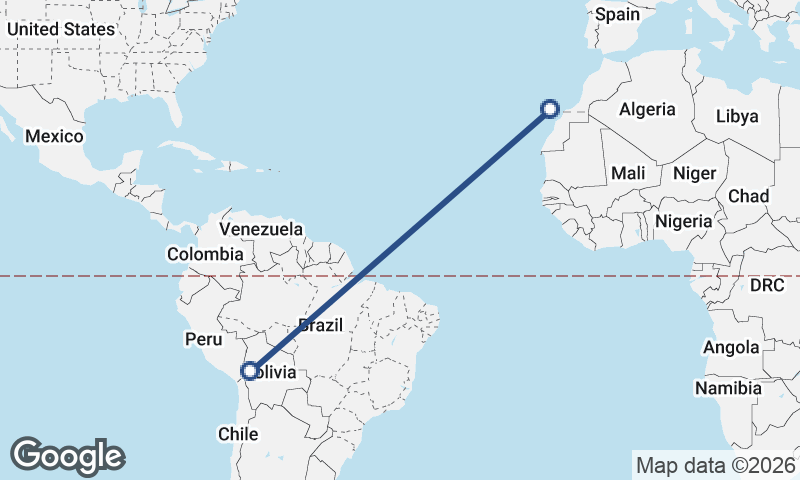 La Paz to Las Palmas de Gran Canaria