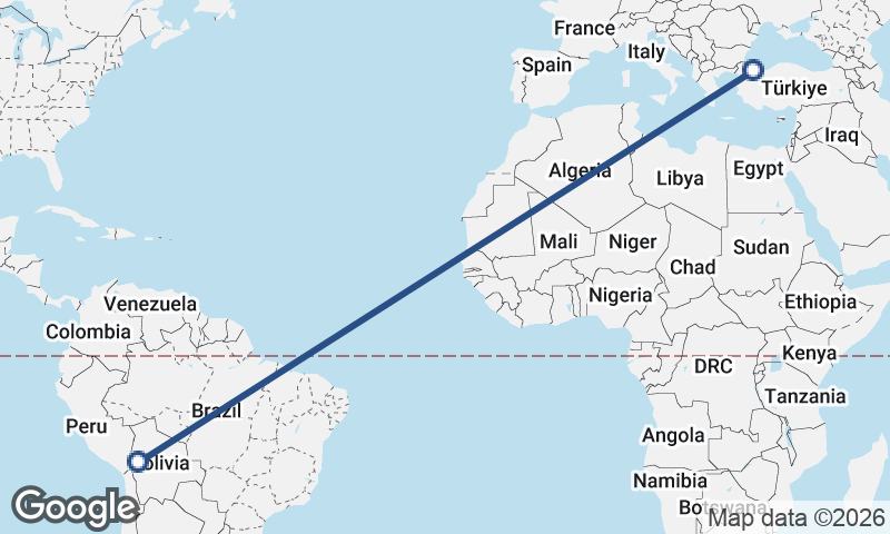 La Paz to Istanbul