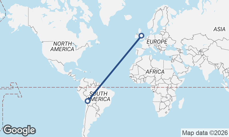 La Paz to Manchester