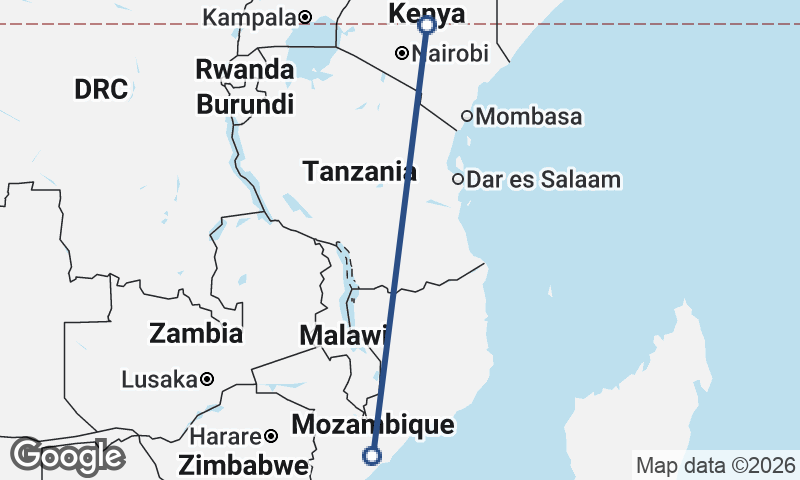 Mozambique to Kenya