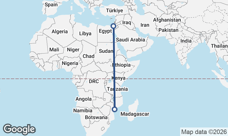 Mozambique to Israel