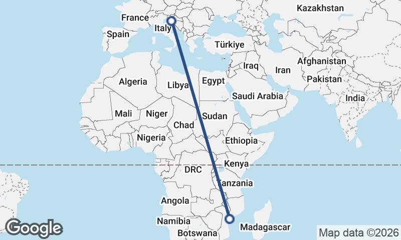 Mozambique to Croatia