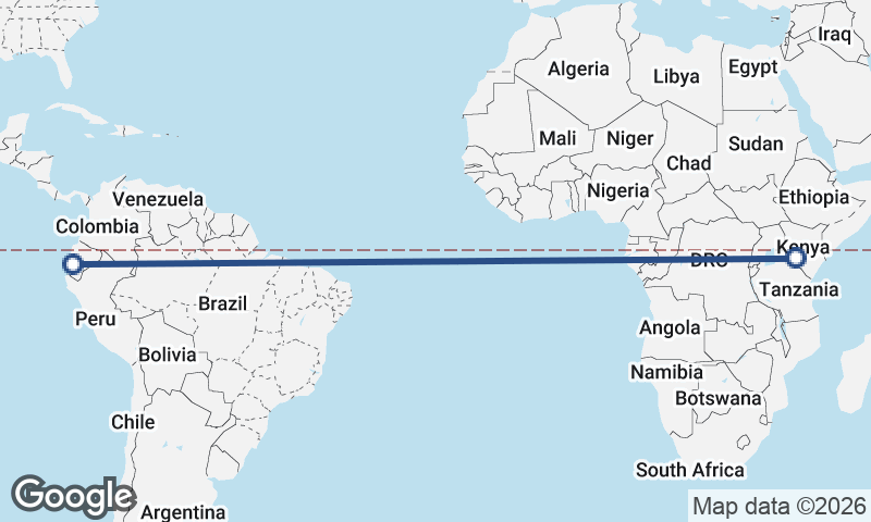 Guayaquil to Nairobi