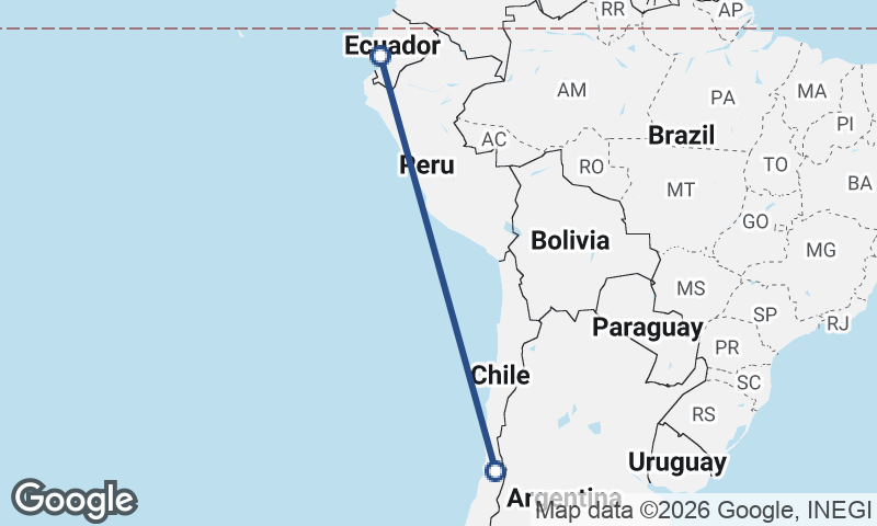 Guayaquil to Santiago