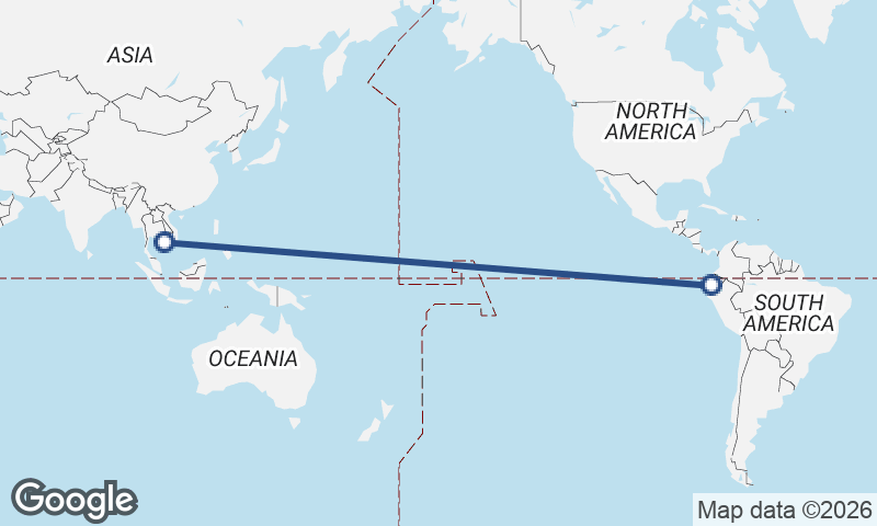 Guayaquil to Phnom Penh