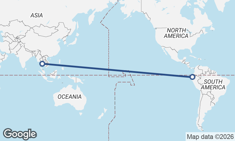 Guayaquil to Bangkok
