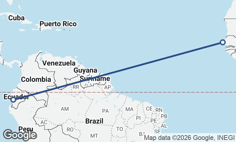 Guayaquil to Dakar