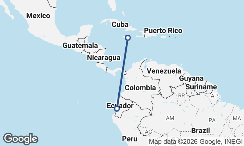 Guayaquil to Kingston