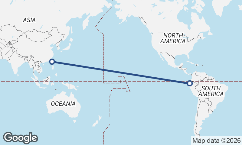 Guayaquil to Kaohsiung