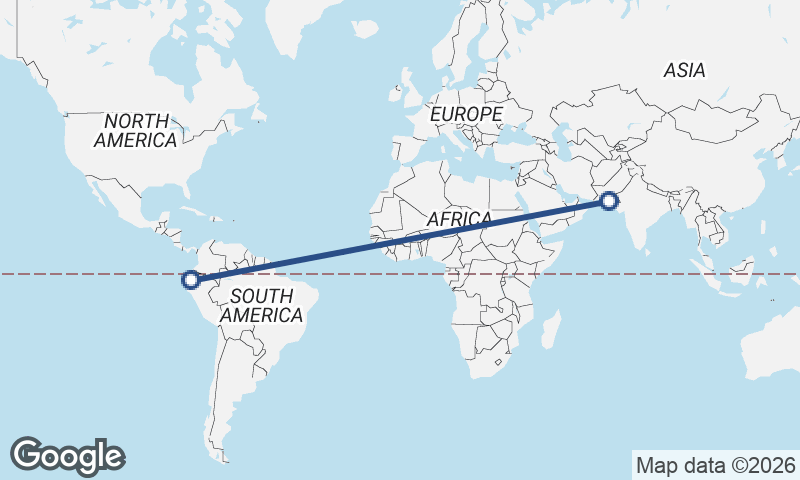 Guayaquil to Karachi