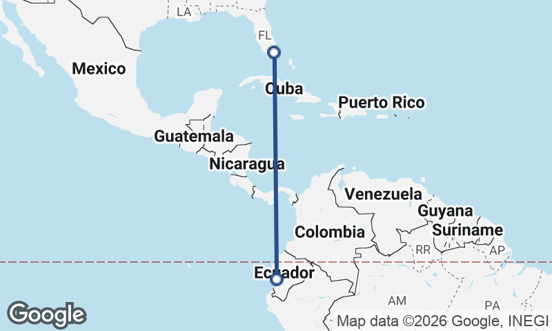 Guayaquil to Miami