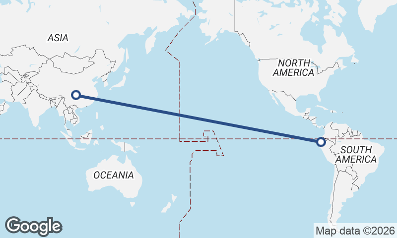 Guayaquil to Chongqing