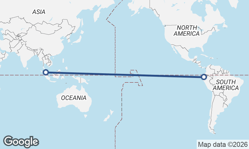 Guayaquil to Kuala Lumpur