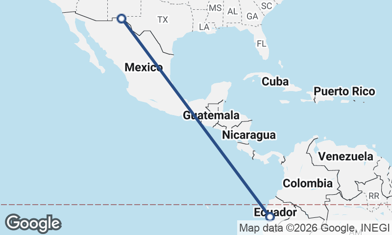 Guayaquil to Juárez