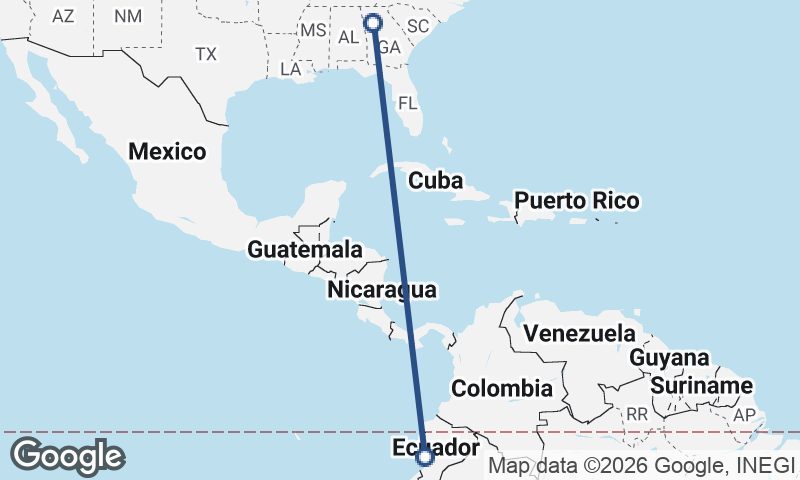 Guayaquil to Atlanta