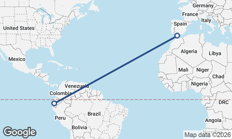 Guayaquil to Algeciras