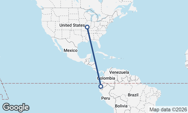 Guayaquil to St. Louis