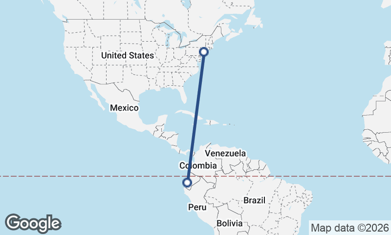 Guayaquil to New York