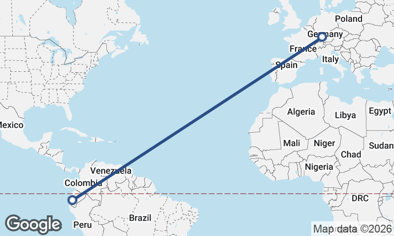 Guayaquil to Stuttgart