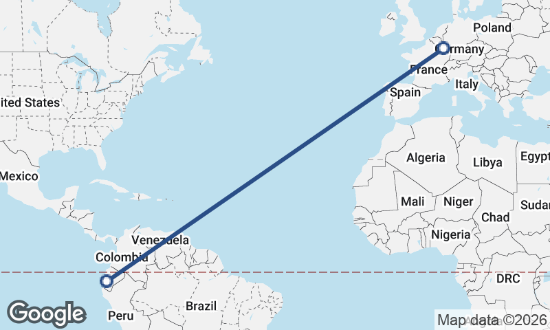 Guayaquil to Luxembourg City