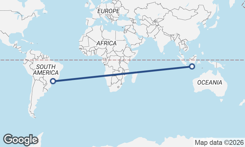 São Paulo to Surabaya