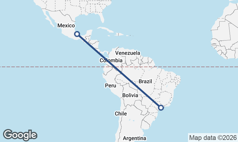 São Paulo to Veracruz