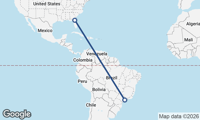 São Paulo to Jacksonville