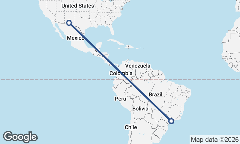 São Paulo to Juárez