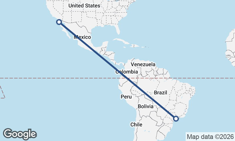 São Paulo to Ensenada