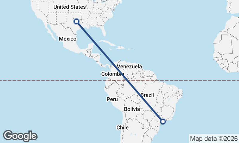 São Paulo to Fort Worth