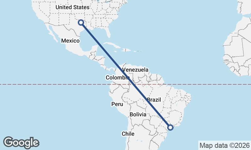 São Paulo to Dallas