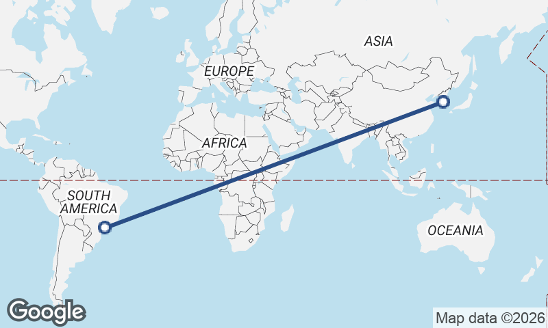 São Paulo to Seoul