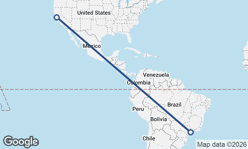 São Paulo to San Francisco