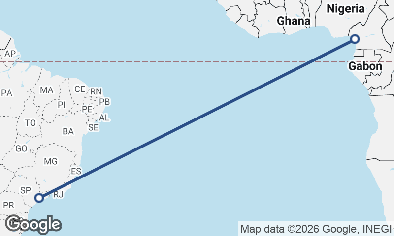 São Paulo to Douala