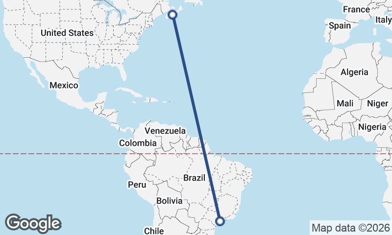 São Paulo to Halifax