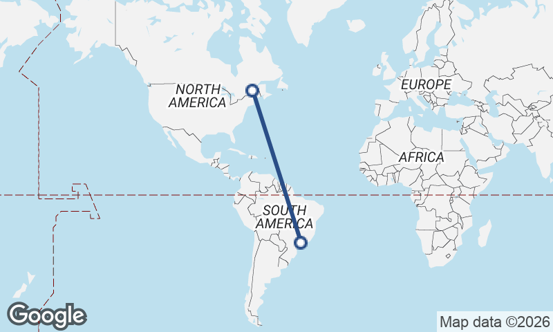 São Paulo to Québec