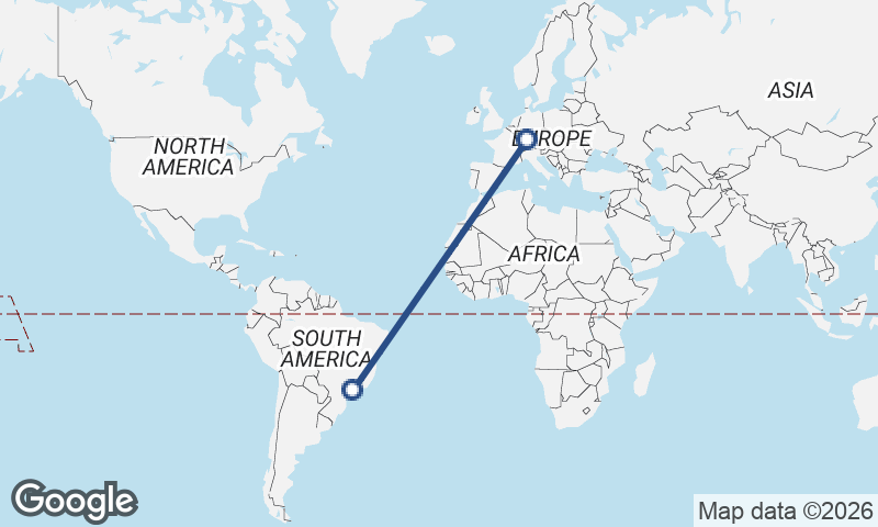 São Paulo to Stuttgart