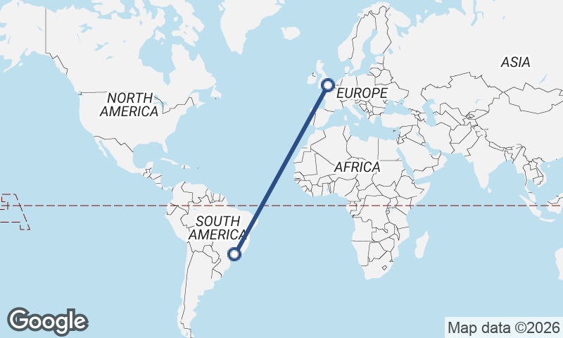 São Paulo to London