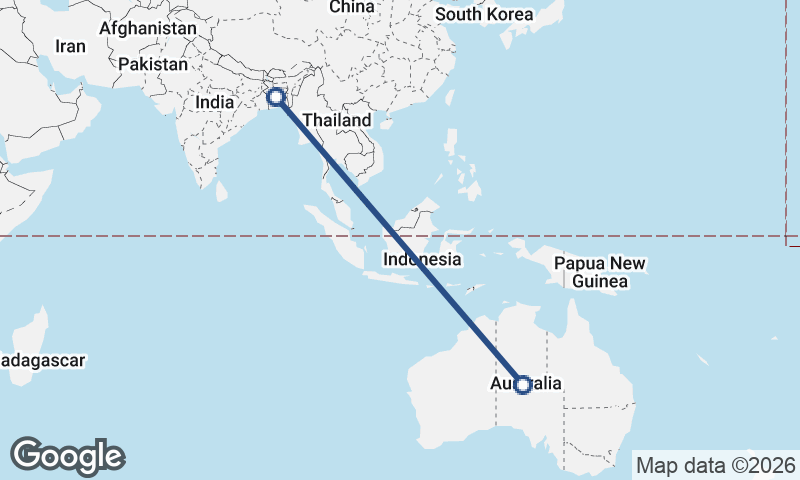 Australia to Bangladesh