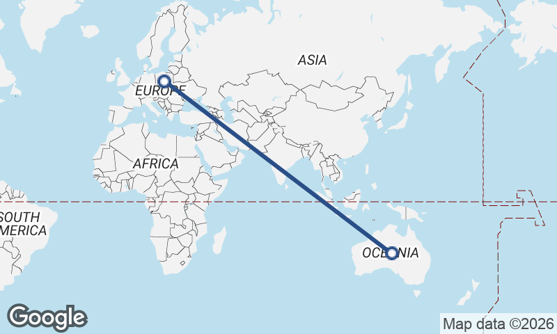 Australia to Poland