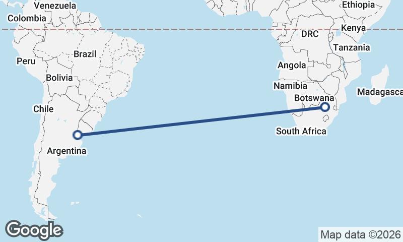 Johannesburg to Buenos Aires