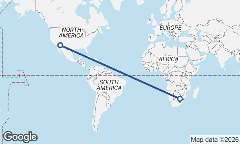 Johannesburg to Phoenix