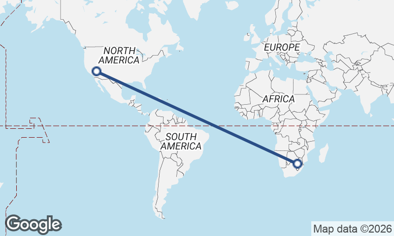 Johannesburg to Las Vegas